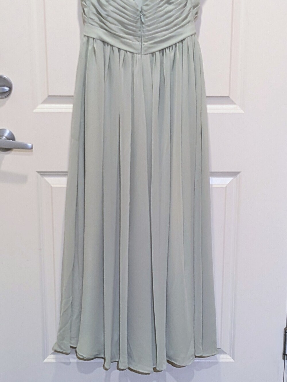 EUC Azazie 2 Agave Pale Green Hillian Bridesmaid Formal Dress - Picture 8 of 9